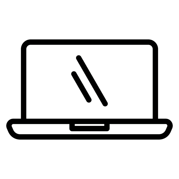 ikon som visar en bärbar dator